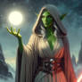 Alien woman pretress jedi