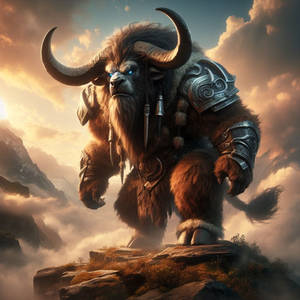 IA,anthro cow vache tauren warrior