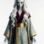 Alien woman asian kimono lux