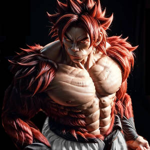 Ape Saiyan SSJ4 red fur