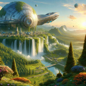 Futur city ville megastructure spaceship world