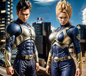 Neo Saiyan Cops Duo,Heroes enforce the law