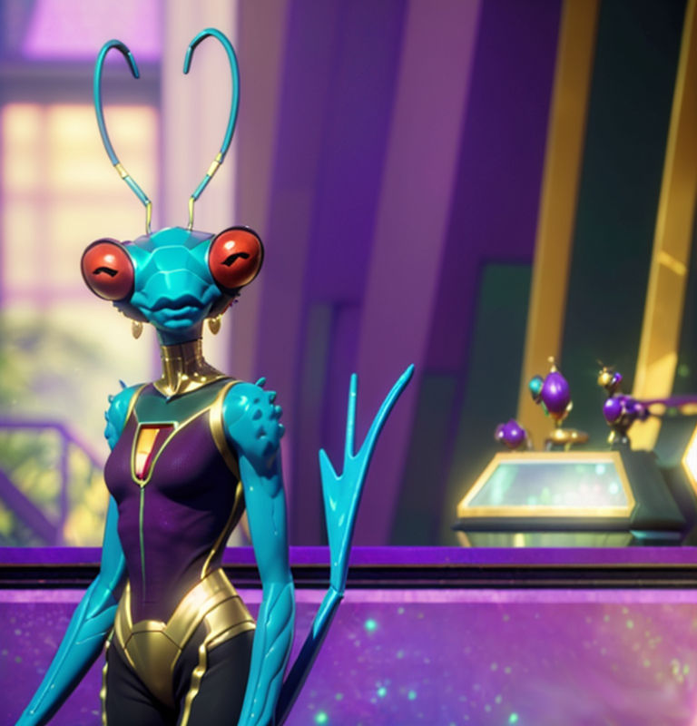 Thraxan Andressa alienwomen insectoid scifiroom by VMJML1er on DeviantArt