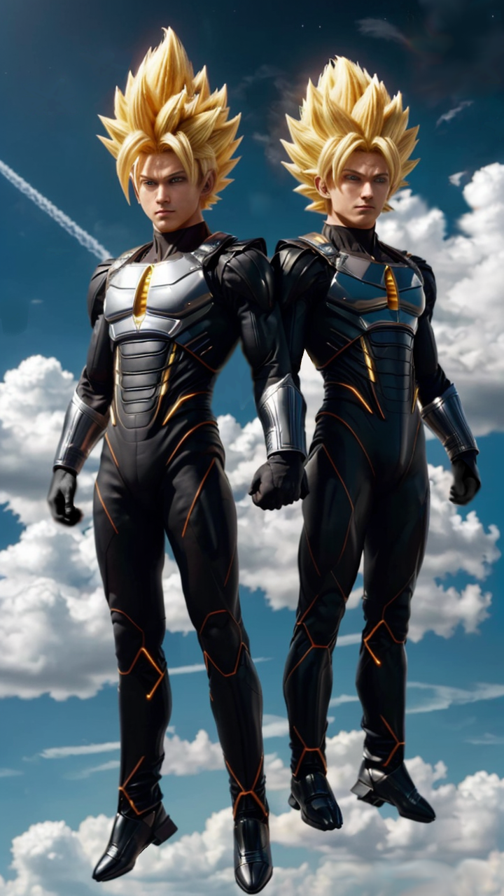 DBZ,live,oc,duo super saiyan guerrier scifi