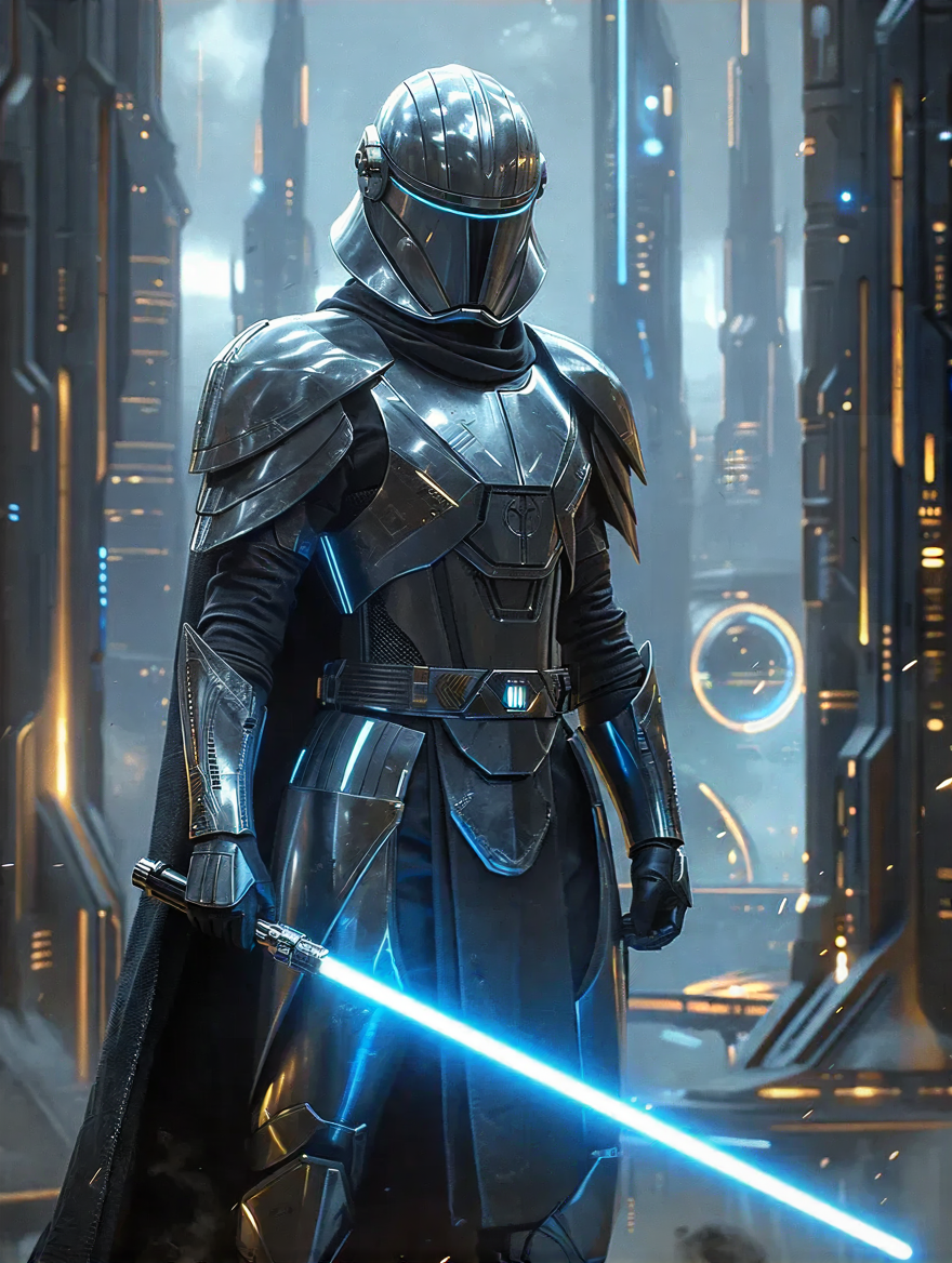 Jedi trooper,scifi armure,sabre laser