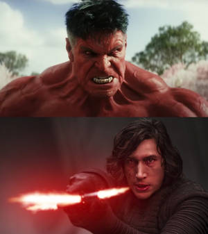RedHulk vs Kylo Ren.MarvelvsStarwars