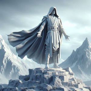 Statue de marbre jedi hero inconnue