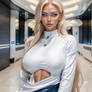 Alienwoman,blondhairs,scifi Clother