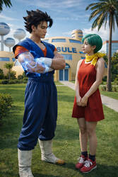 DBZ,Vegetto et Bulma,Rencontre energetique