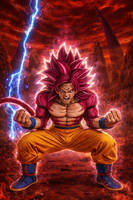 DB daima,Goku Ssj ...4 wtf..demon