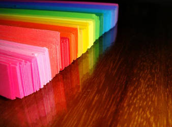 Origami Rainbow Strips