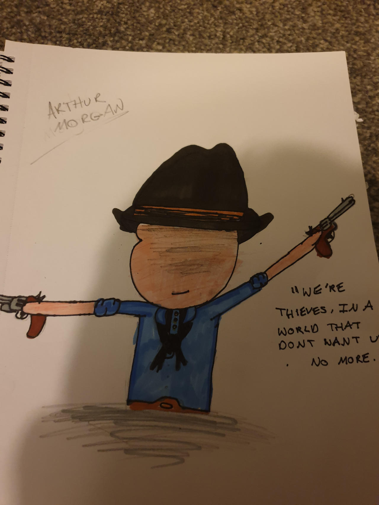 Arthur Morgan (Rdr2 Chibi) by kyleadsmith on DeviantArt