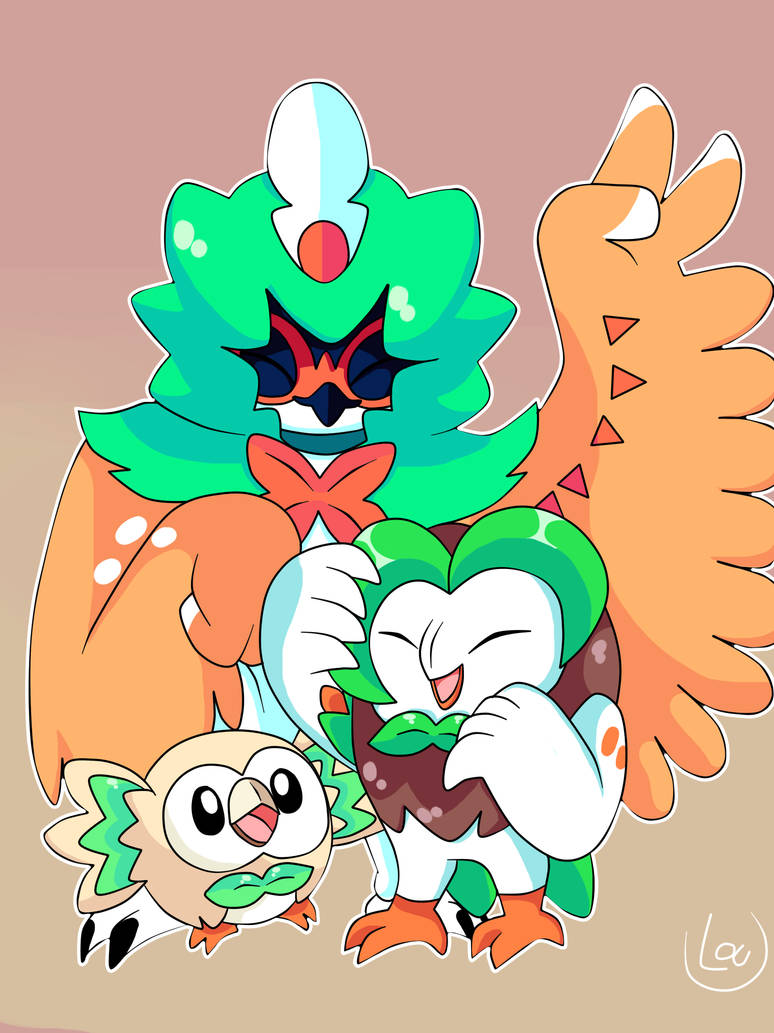 Rowlet Evolution Inbetween Rowlett Evolutions by LouLubally2 on DeviantArt