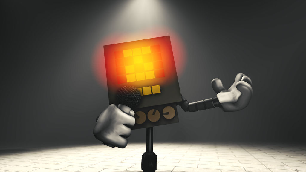 mettaton model render by Erkor on DeviantArt