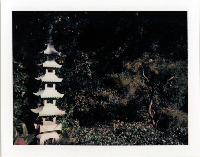 pagoda in green scene