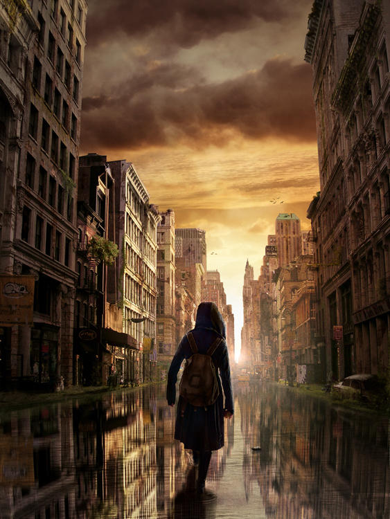 Post-apocalyptic city by arius86 on DeviantArt