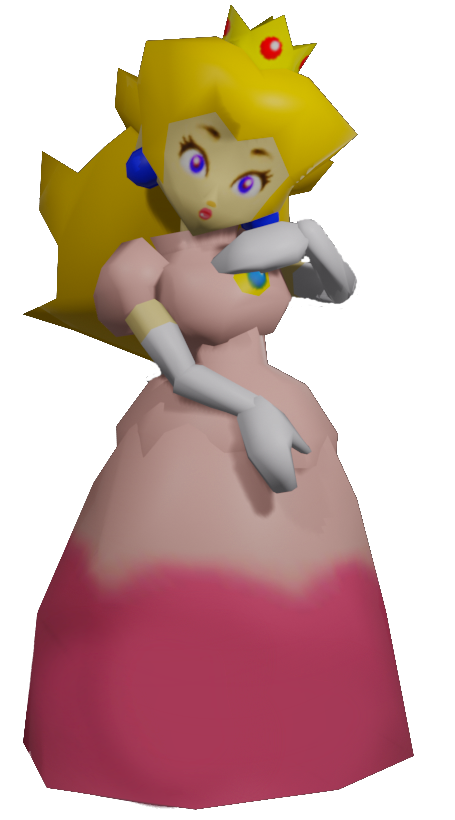 Peach SM64 melee render by MatyMatiasMaty on DeviantArt