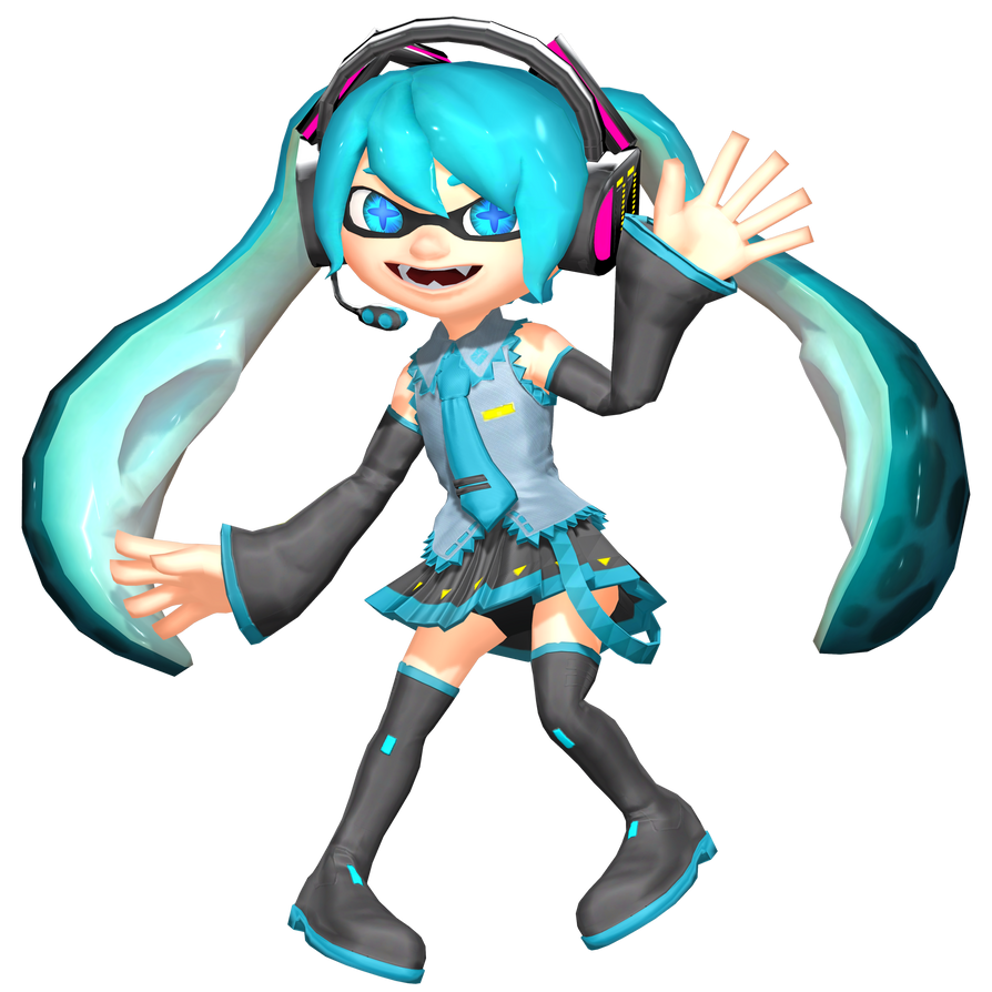 Splatune Inku ( Hatsune Miku Splatoon Style ) by MatyMatiasMaty on ...