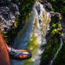 Hanging Over Rainbow Falls