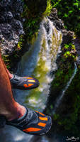 Hanging Over Rainbow Falls