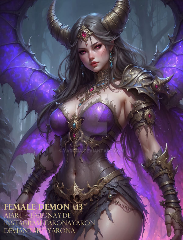 Female Demon 13 by Yarona on DeviantArt