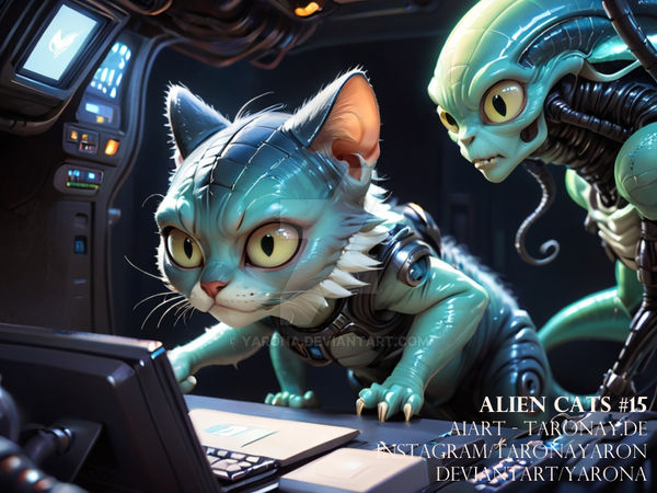 Alien Cats #15 - fixing the Problem! by Yarona on DeviantArt