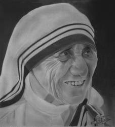 My 1st Portrait Sketch Work of Mother Teresa