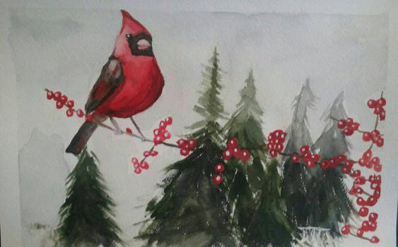 Cardinal Greeting Card