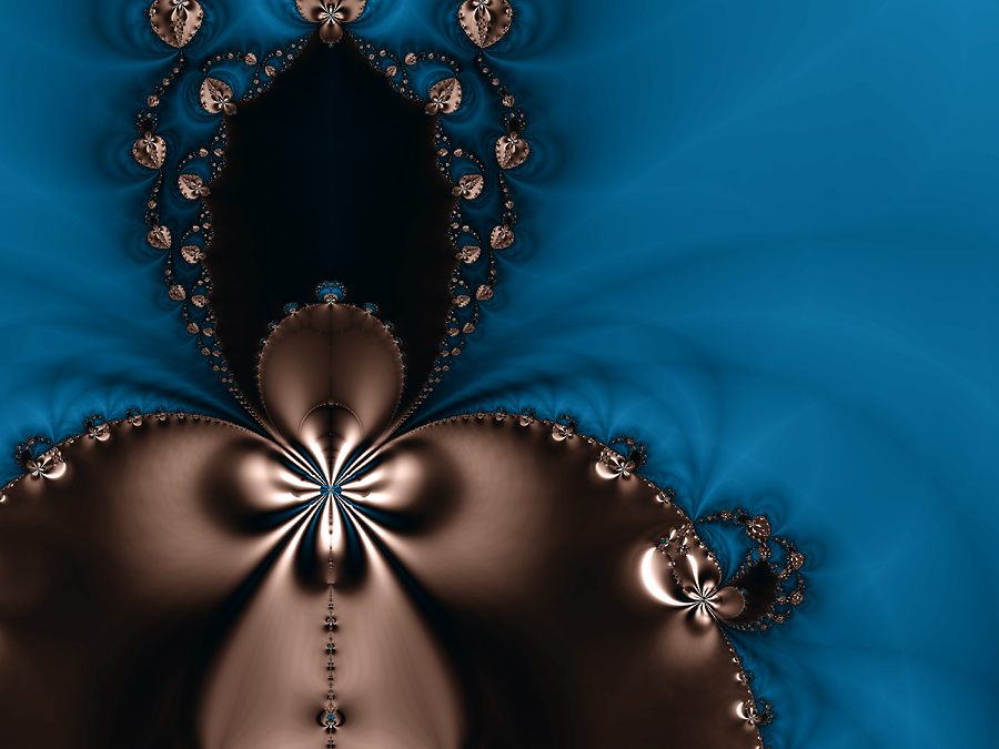 fractal 78 black flower