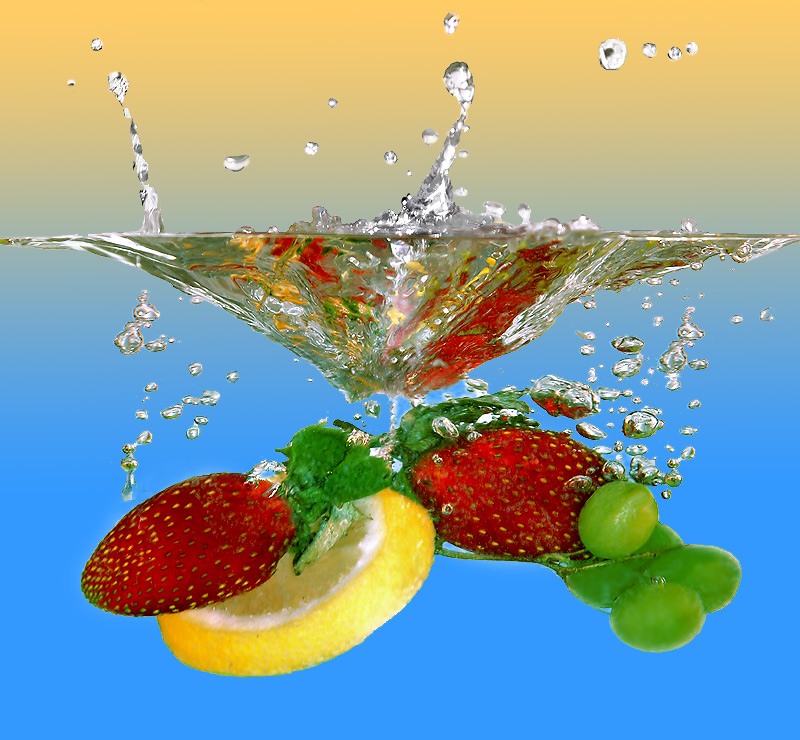 FRUIT thrown into the water 4