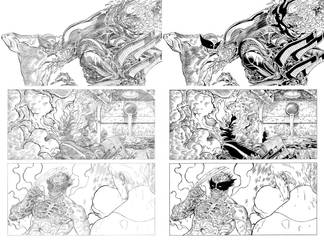 Wolverine VS aliens page 8