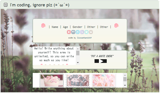 Flower - coding (Free to use) by lissankan1337 on DeviantArt