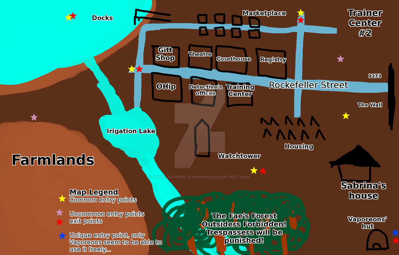 Map of Las Zia Draft 1