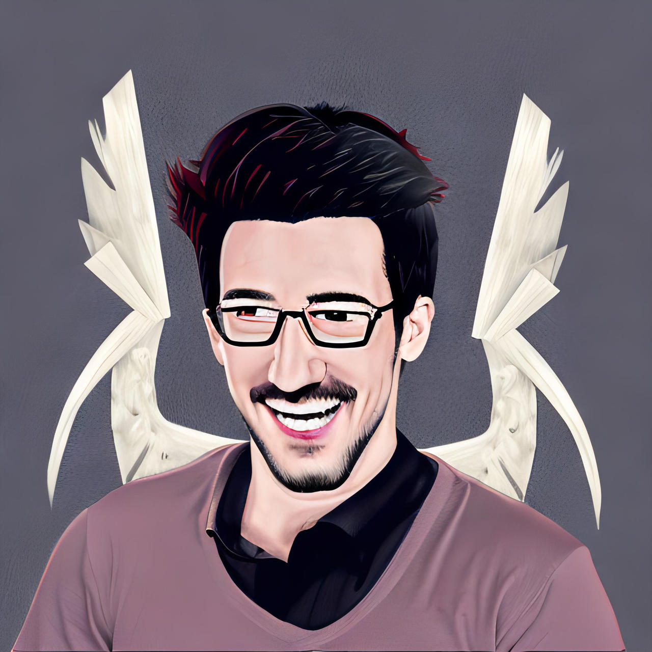DreamUp Creation Markiplier as an Angel