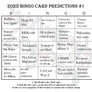Bingo Cards 2025