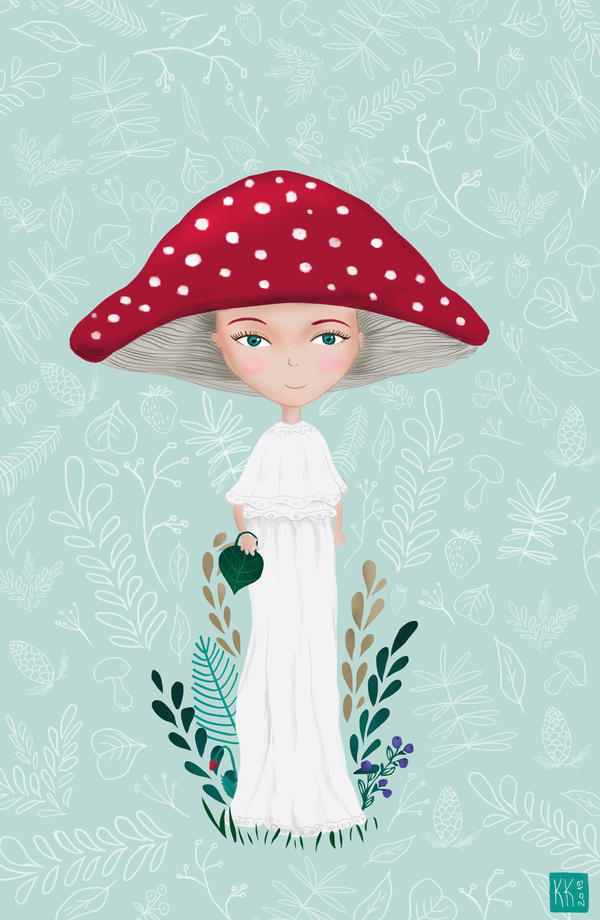 Toadstool girl by KKofronova on DeviantArt