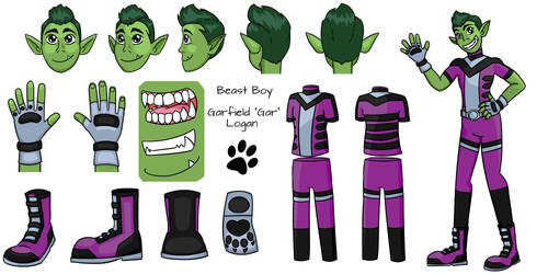 Young Adult Beast Boy Reference