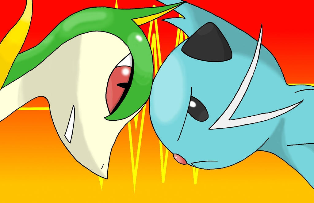 Pokemon Rivalry Stare Rivalry by diskfire on DeviantArt