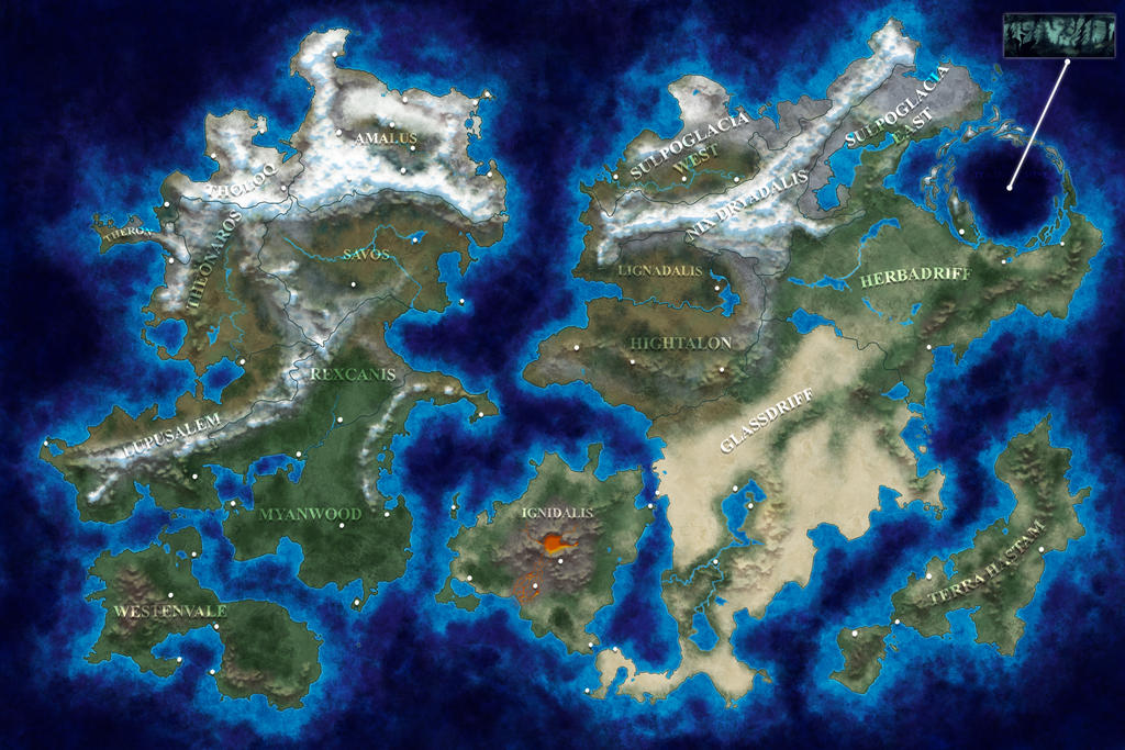 World Map by MattMWest on DeviantArt