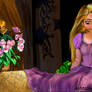 Rapunzel and Pascal on the Windowsill