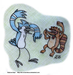 Regular Show - Mordecai and Rigby