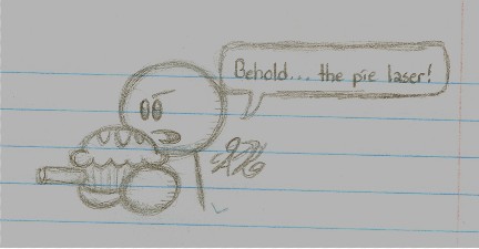 Notebook Doodle-The Pie Laser