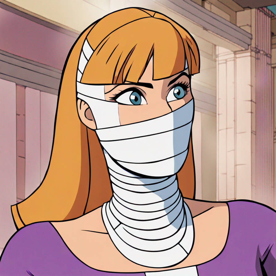 Daphne blake hypnotized and wrapped in bandages li by dermum on DeviantArt
