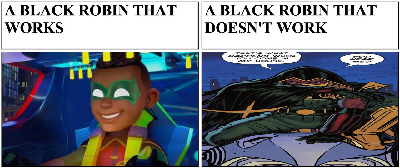 Black Robin Rocking #retconbatman89 #6:black robin by DEMONHERO90 on DeviantArt