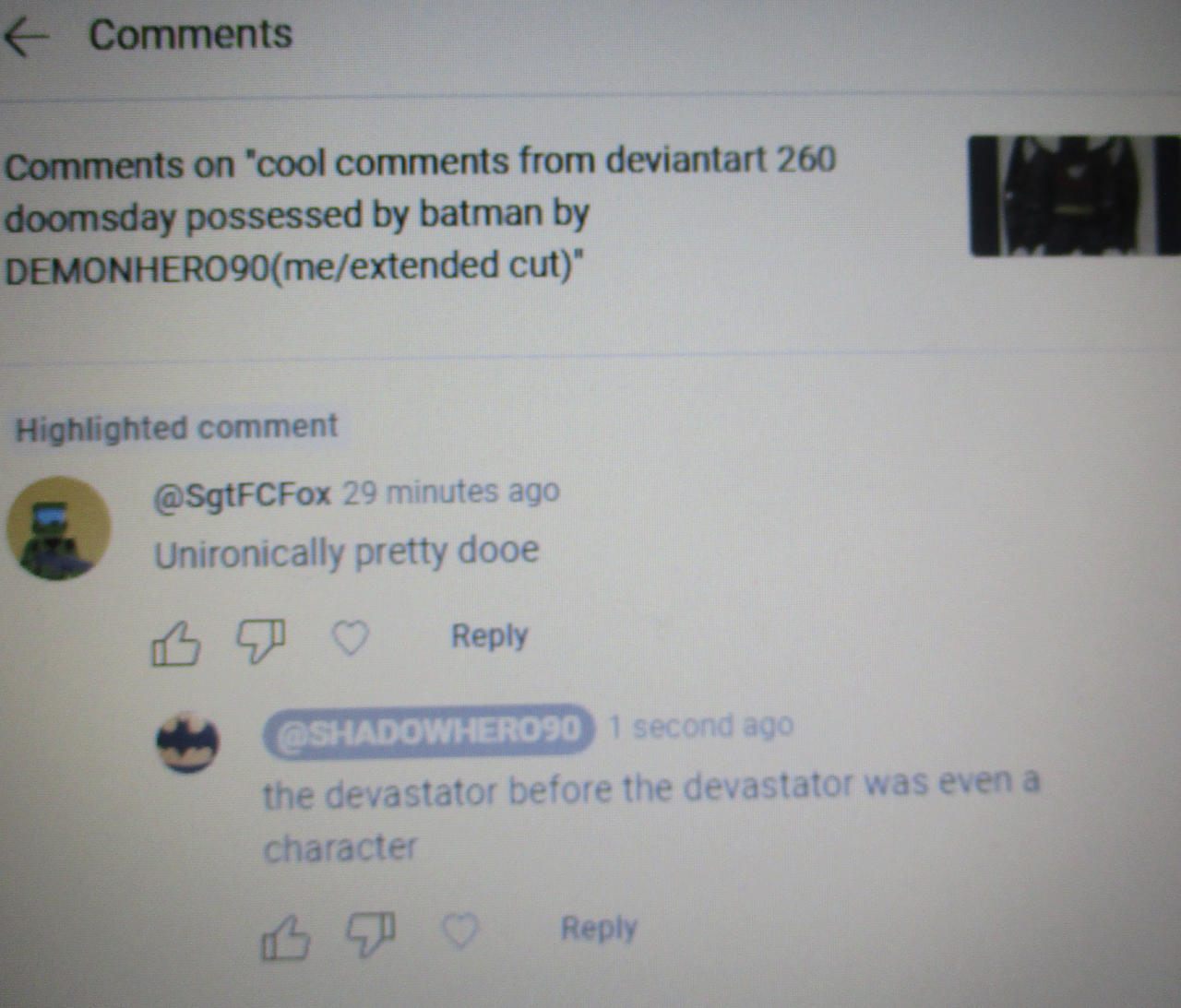cool comments from youtube 51 by DEMONHERO90 on DeviantArt