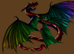 Spiffy Color Wingaling Dragon by DestroyNoDead