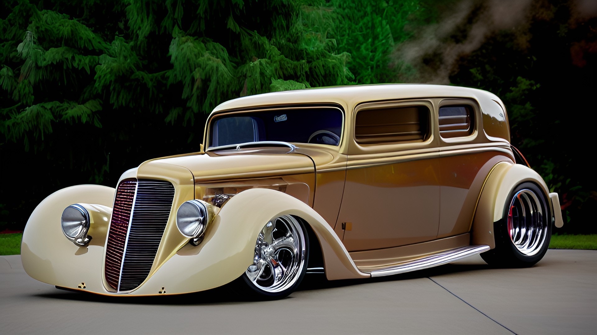 Computer Generated Hot Rods AI Generated Classic Hot Rod by se33an on DeviantArt