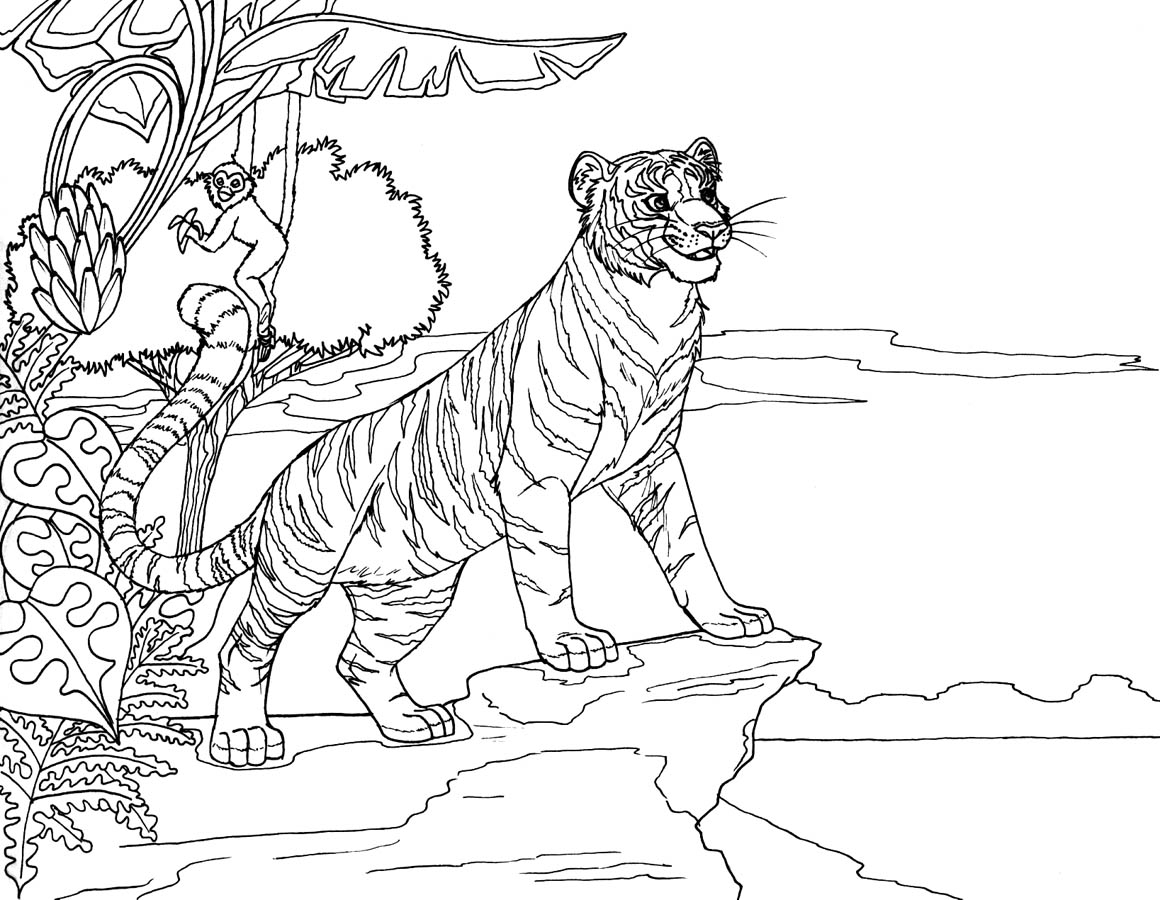 Tiger Linework