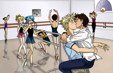 Kissing at the Barre -yaoi- by insectikette
