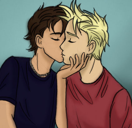 boy kissing